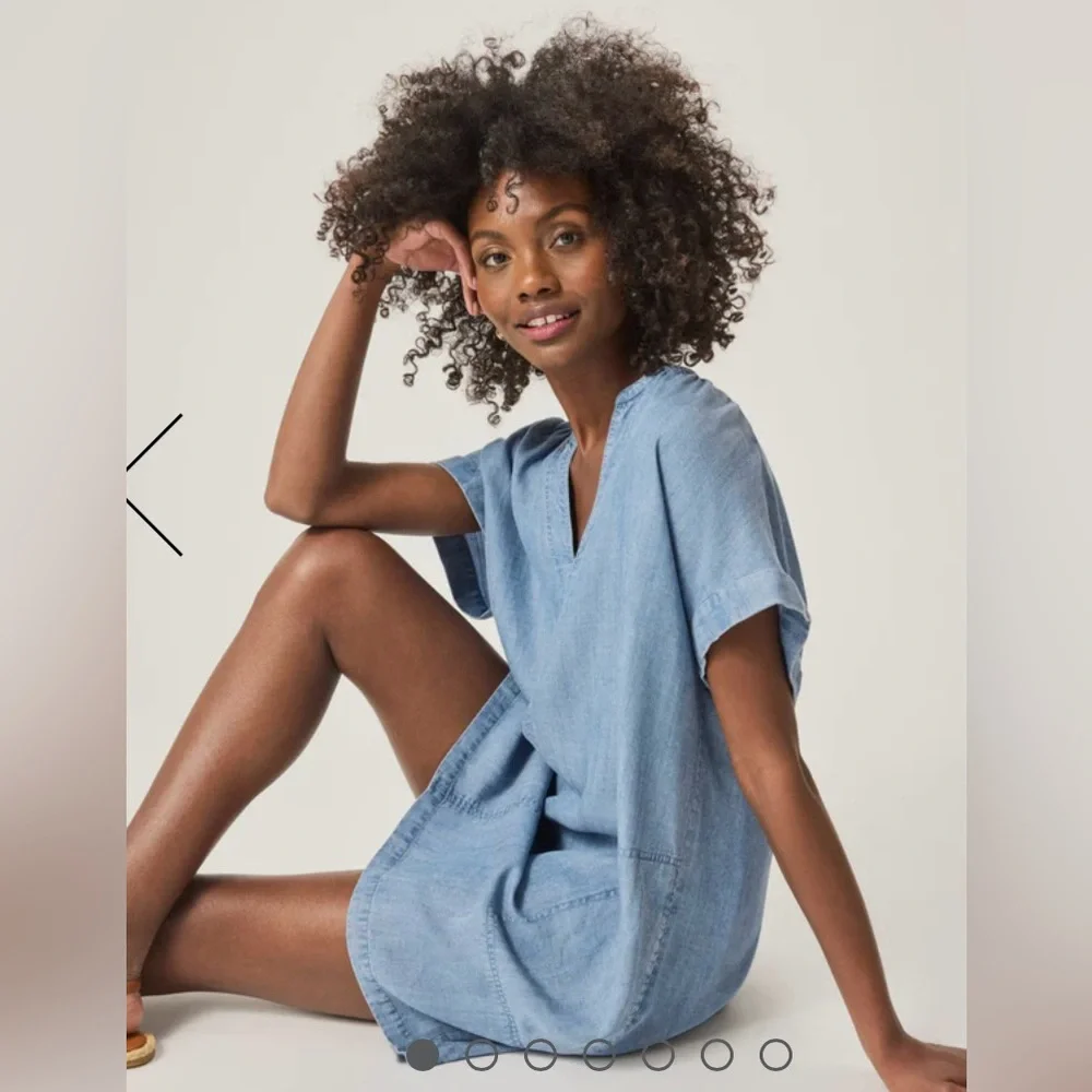 Splendid Lauren Indigo Mini Dress.  Size Small NWT - Picture 5 of 15